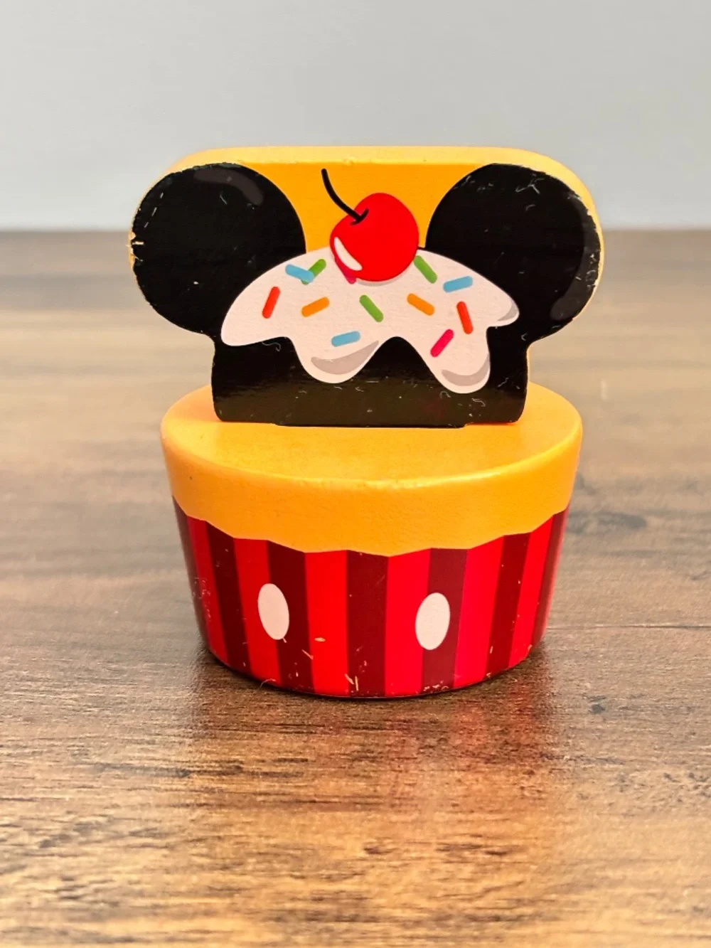 Melissa & Doug Disney Snacks Wooden Minnie Mickey Mouse Cupcake Replacement Toy